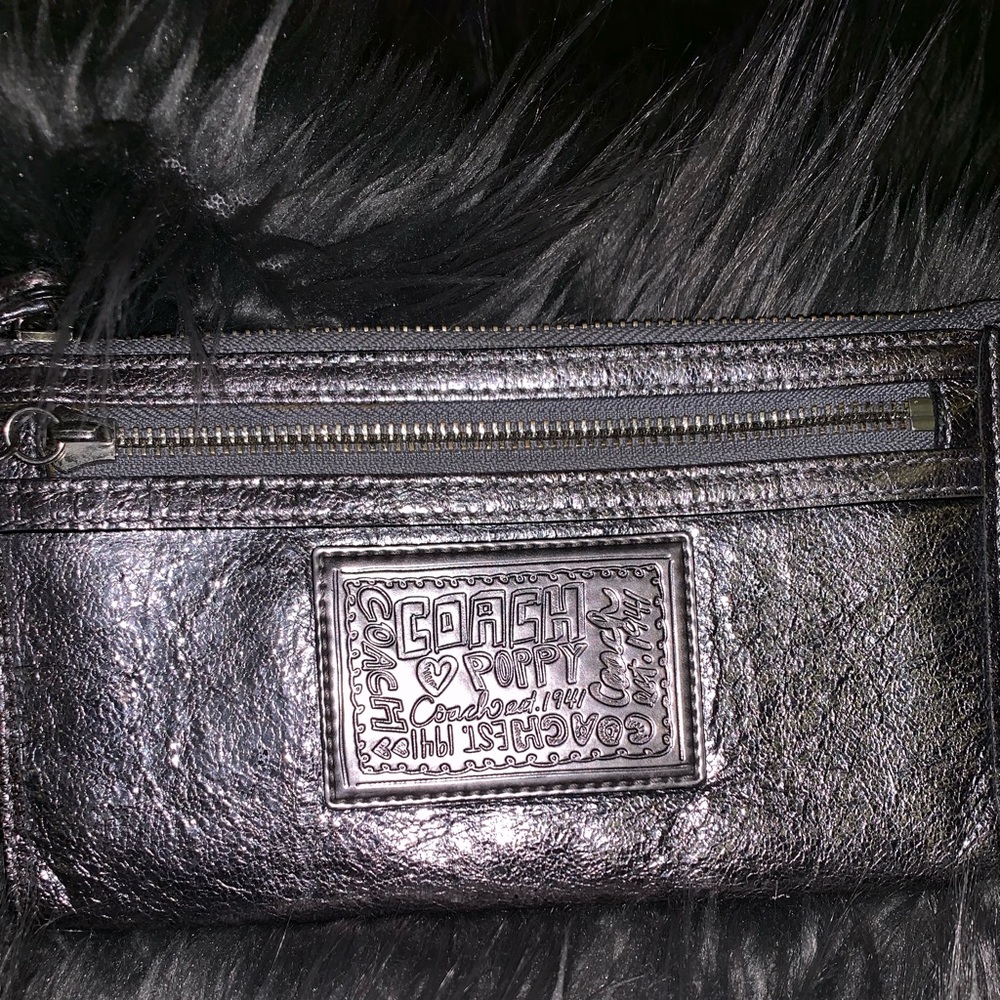 Coach Silver Wristlet
